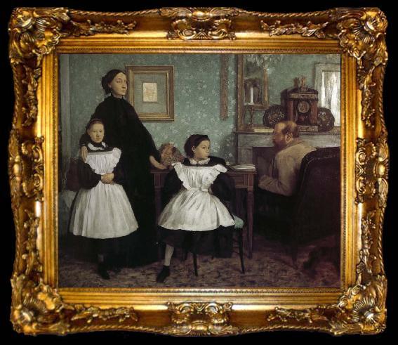 framed  Edgar Degas Belini Family, ta009-2